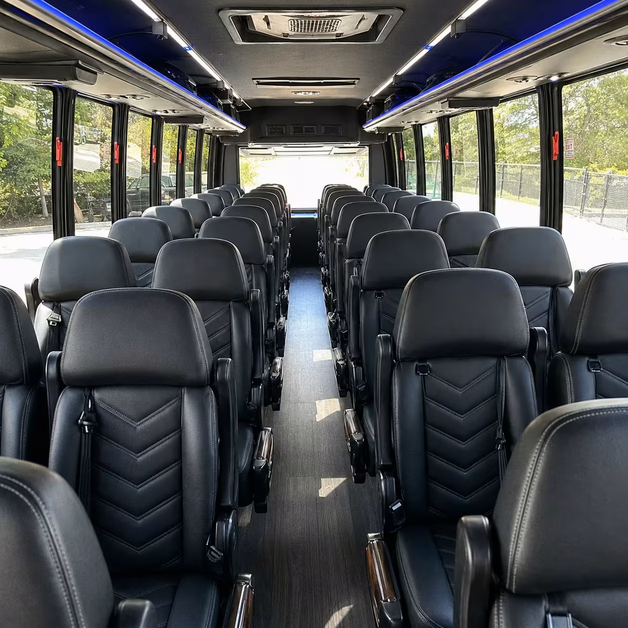 25 passenger minibus interior