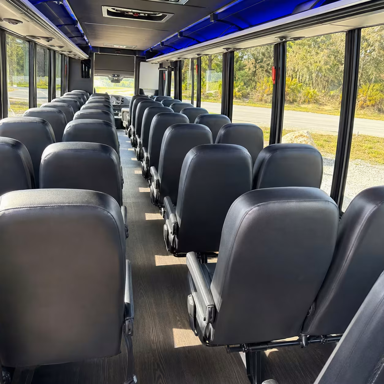 28 passenger minibus inside